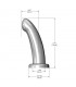 Herspot Dildo Golden Rose Talla Mediana