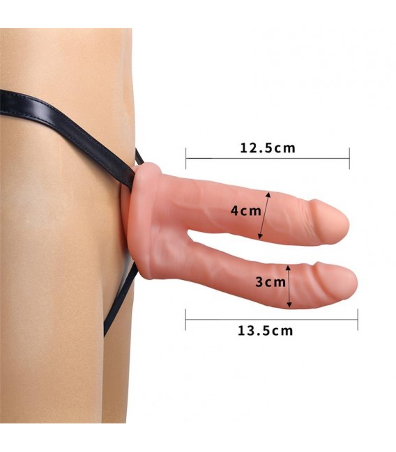 Arnés con Pene Hueco Doble Arnés con Pene Hueco Doble