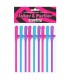 Pajitas Pene Vario Color Pack de 9