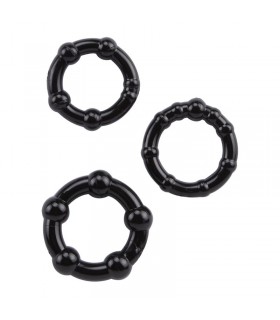 Anillos para el Pene Beaded Negro