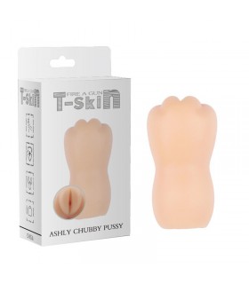 Masturbador Ashly Chubby Vagina T-Skin 13.3 cm Natural