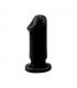 Plug Anal Evil Talla S 9 x 3.3 cm Negro