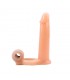 Funda para el Pene con Vibracion 15.5 cm Natural
