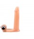 Funda para el Pene con Vibracion 15.5 cm Natural