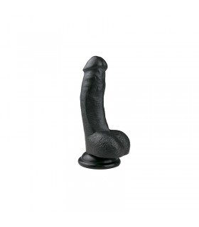 Pene Realístico Negro - 15 cm