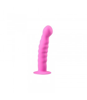 Dildo con Ventosa de Silicona - Rosa
