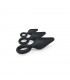 Set 3 Plug Anales con Aro Negro