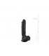 Pene Realístico Negro - 22.5 cm