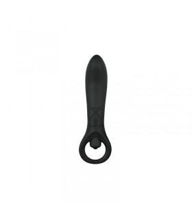 Vibrador Anal Silicona - Negro