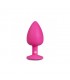 Plug con Diamante Grande - Rosa