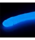 Dildo Doble Lumino 14.5 Luz Azul