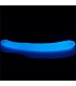 Dildo Doble Lumino 14.5 Luz Azul