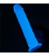 Dildo Lumino 8 Luz Azul