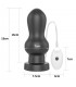 Plug Anal con Vibración King Sized 7 Negro