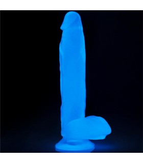 Dildo Lumino 10 Luz Azul