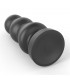 Plug Anal con Vibración King Sized 7.8 Negro