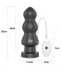 Plug Anal con Vibración King Sized 7.8 Negro