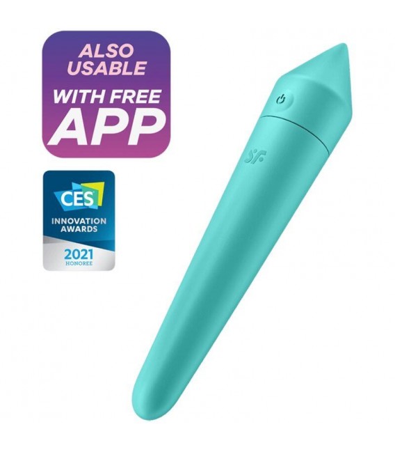 Ultra Power Bullet 8 Bala Vibradora con APP Turquoise Ultra Power Bullet 8 Bala Vibradora con APP Turquoise