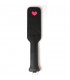 FUSTA NEGRA CUERO CORAZON SECRET