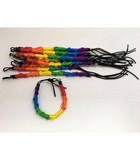 Pulsera/Trenza con Bandera LGBT+