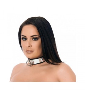 Collar Cuero y Metal Ajustable