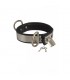 Collar Cuero y Metal Ajustable