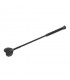 Fusta Cuero Negro 50 cm