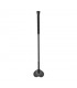 Fusta Cuero Negro 50 cm