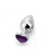 Plug Anal con Joya de Corazón Purple Lavender Talla S
