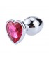 Plug Anal con Joya de Corazón Rose Coral Talla M