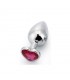 Plug Anal con Joya de Corazón Rose Coral Talla M