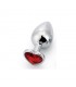 Plug Anal Joya de Corazón Red Scarlet Talla S