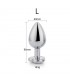 Plug anal Base Corazón Red Scarlet Talla L