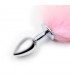 Plug Anal con Cola Rosa y Blanca Talla S