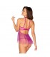 Delishya Babydoll con Copas Abiertas Púrpura