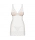 853-CHE-2 Chemise y Tanga Color Blanco