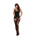 Amallie Corset con Tanga y Liguero Negro
