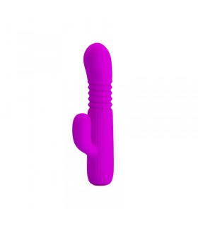 Leopold Vibrador con Función de Movimiento USB Silicona