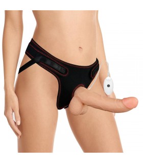 Arnés con Dildo con Vibración y Control Remoto 8.5