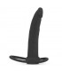 Dildo Anal con Doble Anillo Negro