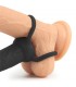 Dildo Anal con Doble Anillo Negro