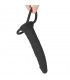 Dildo Anal con Doble Anillo Negro
