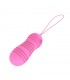 Hiibo Huevo Vibrador con Rotación Control Remoto USB Silicon