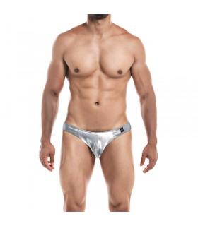 Slip Bikini de Corte Bajo Provocative Plateador Skai