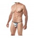 Tanga G-String Provocative Plateado Skai