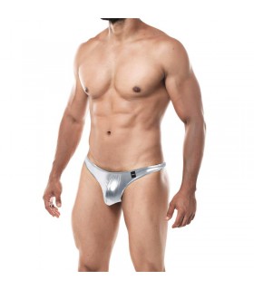 Tanga Classic Provocative Plateado Skai