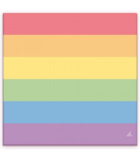 Set 20 Servilletas con Colores Bandera LGBT+