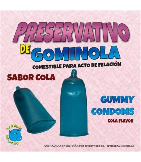 Preservativo de Gominola Sabor Cola