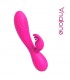 Conejito Vibrador Magic Stick con Pulsación Fucsia