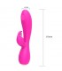 Conejito Vibrador Magic Stick con Pulsación Fucsia